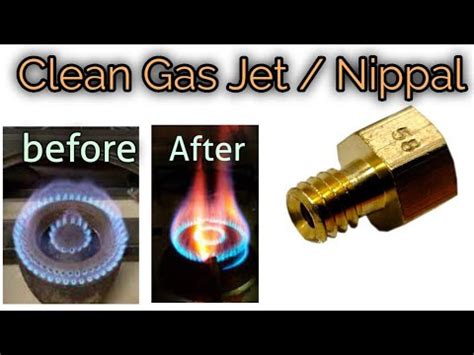 gas stove nipple cleaning